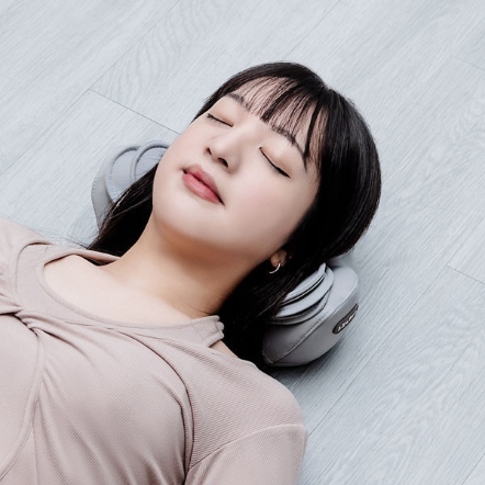 【3ZeBra】朵朵枕/ 氣壓熱敷頸部按摩器(灰色)